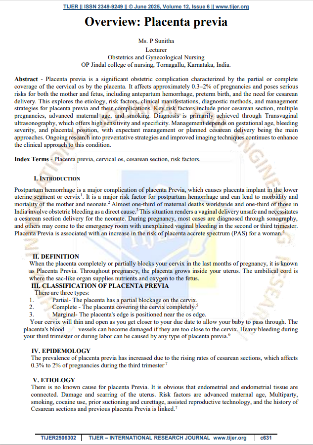 Overview: Placenta previa